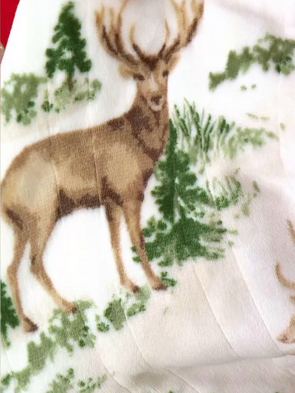 Berkshire Heated Throw Luxury Weight 50" X 60" Deer Print
